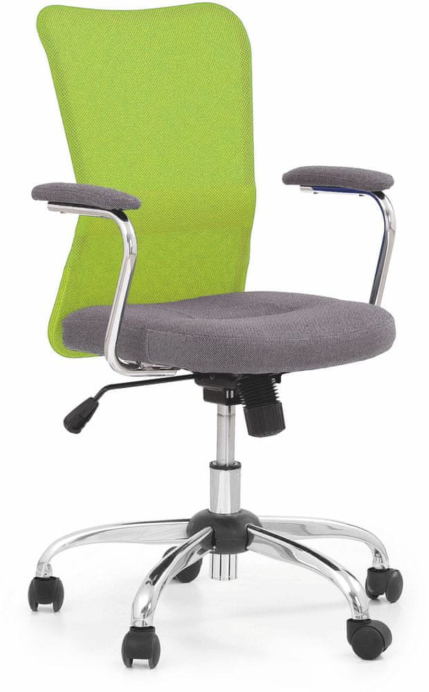 Halmar Kancelárska stolička Andy, sivá / zelená